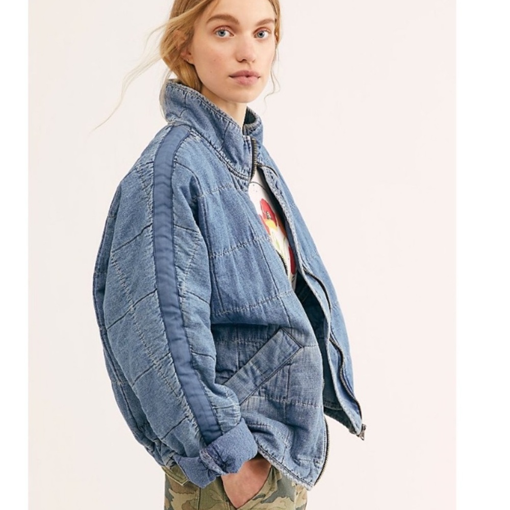 Free People Denim Dolman Jacket XS